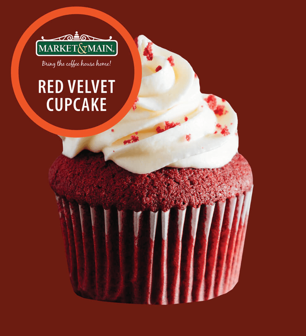 Red Velvet Cupcake Single Serve Market and Main Coffee